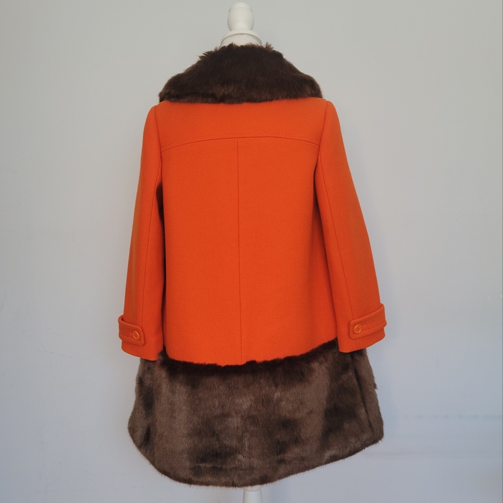 Kate Spade Allie Faux Fur Trimmed Duffel Coat - Picture 4 of 15